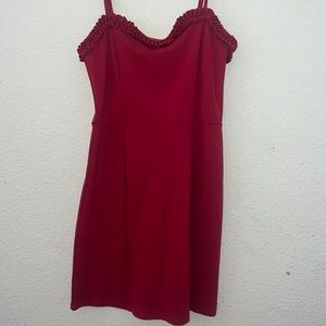 red mini dress bodycon